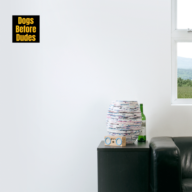 Funny Dog Lover Quote | Dogs Before Dudes Humor by IamActiveDog